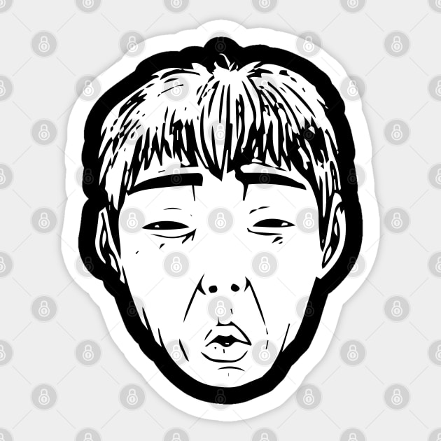 GTO Faces collection - 4 - Eikichi Onizuka - Kokkurisan Sticker by FOGSJ